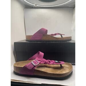 Birkenstock Gizeh Braided Oiled Leather - Festival Fuchsia  Size EU39